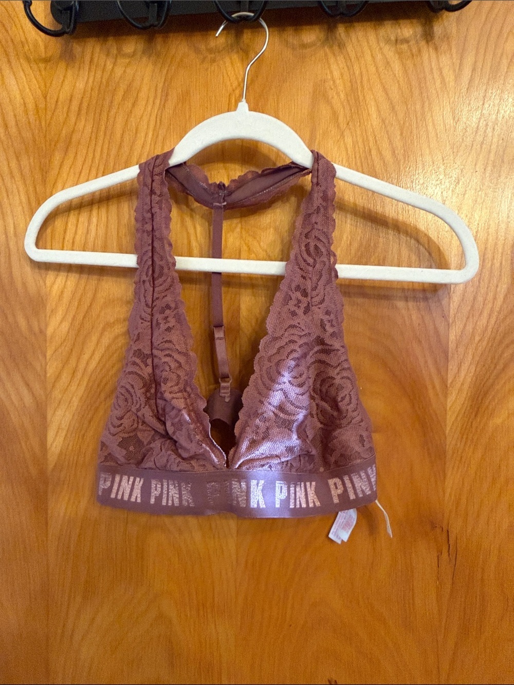 PINK Victoria's Secret Lace Bralette in Mauve